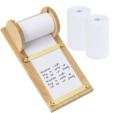 MultiBey Rubber Note Paper Roll Dispenser with 3 Rolls 39FT Blank Paper