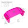 Mind Reader Kids Lap Desk, Portable Activity Tray with Side Storage, Stackable Plastic Desk for Drawing, Snacks, Study, Set of 2, Pink