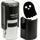 MaxMark Round Self Inking Halloween Stamp - Ghost - Black Ink