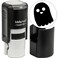 MaxMark Round Self Inking Halloween Stamp - Ghost - Black Ink