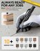 Nicpro Carpenter Pencil with Sharpener, 3 Pack Pencils for Construction