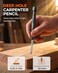 Nicpro Carpenter Pencils with Sharpener &amp; Sleeve, 3Pack Construction Pencil