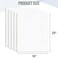 Golden State Art 16X20 White Foam Core Boards 1/8" Thick 25 Pack