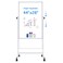 Maxtek Rolling White Board 44 X 28IN, Height Adjustable Whiteboard on Wheels