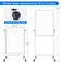 Maxtek Rolling White Board 44 X 28IN, Height Adjustable Whiteboard on Wheels