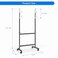 Maxtek Mobile Whiteboard Stand with Wheels, Stand Only, No Drill (Black