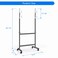 Maxtek Mobile Whiteboard Stand with Wheels, Stand Only, No Drill (Black