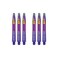 Red dragon Peter Wright Snakebite Nitrotech Medium Purple Ionic Dart Stems - 2 Sets Per Pack (6 Stems in Total)