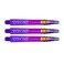 Red dragon Peter Wright Snakebite Nitrotech Medium Purple Ionic Dart Stems - 2 Sets Per Pack (6 Stems in Total)