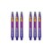 Red dragon Peter Wright Snakebite Nitrotech Medium Purple Ionic Dart Stems - 2 Sets Per Pack (6 Stems in Total)