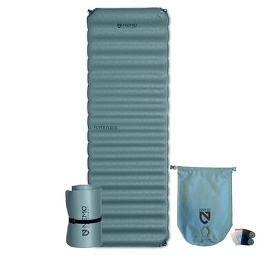 NEMO Equipment Flyer Cloud Sleeping Pad - Arctic/Ombre Blue - Long Wide