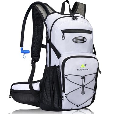 N nevo rhino Hydration Backpack, 18L Hiking Backpack with 3L Water Bladder