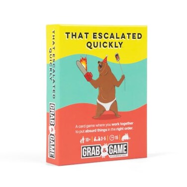 Exploding Kittens That Escalated Quickly Grab &amp; Game, 3-5 Players, 10+