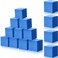 Treela 200 Pcs Blue 4 Foam Cubes Pit Blocks Pu Memory Protective Padding