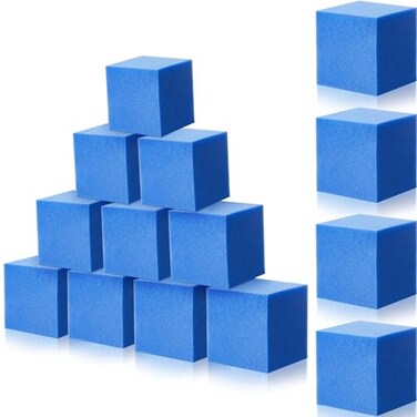 Treela 200 Pcs Blue 4 Foam Cubes Pit Blocks Pu Memory Protective Padding