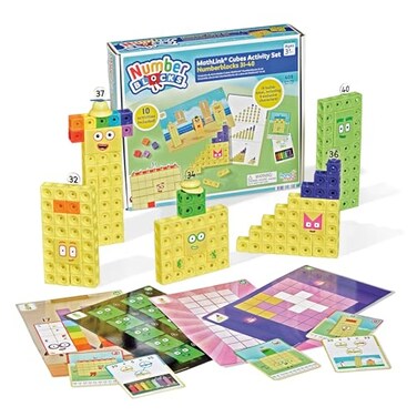 Hand2Mind Numberblocks 31-40 Mathlink Cubes Activity Set, 10 Activities