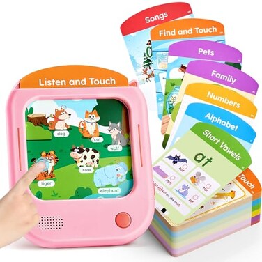 JoyCat Kids Learning Tablet, Phonics Talking Flash Cards 156 Pages