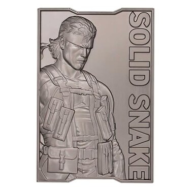 Fanattik Metal Gear Solid 2 Solid Snake Limited Edition Embossed Metal Ingot