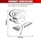 Duscoke 3D Rose Car Sticker Decal, Waterproof Pvc Auto Bumper Stickers