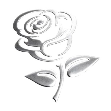 Duscoke 3D Rose Car Sticker Decal, Waterproof Pvc Auto Bumper Stickers