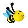 Zimisi Cute Bee Car Antenna Topper (Bee)