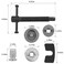 Bittwee 5PCS Car Brake Piston Wind Back Tool, Rear Pad Rewind