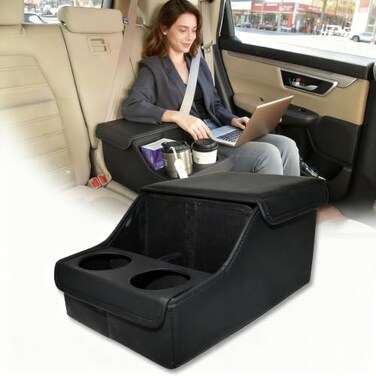 Slogento Backseat Car Organizer, Middle Seat Organizer Center Console Cup Holder