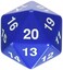 Koplow Games 14797 D20 Single 55 Mm Countdown Blue Bagged