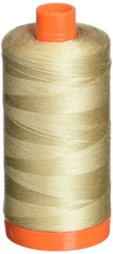 Aurifil A1050-2326 Mako Cotton Thread Solid, 1422 Yd, Sand