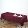 Ltc linens Linentablecloth 60 X 102-Inch Rectangular Polyester Tablecloth Burgundy