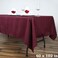 Ltc linens Linentablecloth 60 X 102-Inch Rectangular Polyester Tablecloth Burgundy