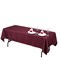 Ltc linens Linentablecloth 60 X 102-Inch Rectangular Polyester Tablecloth Burgundy