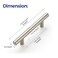 Ravinte Cabinet Handles,5" Length,3" Hole Center, Brushed Nickel,45 Pack