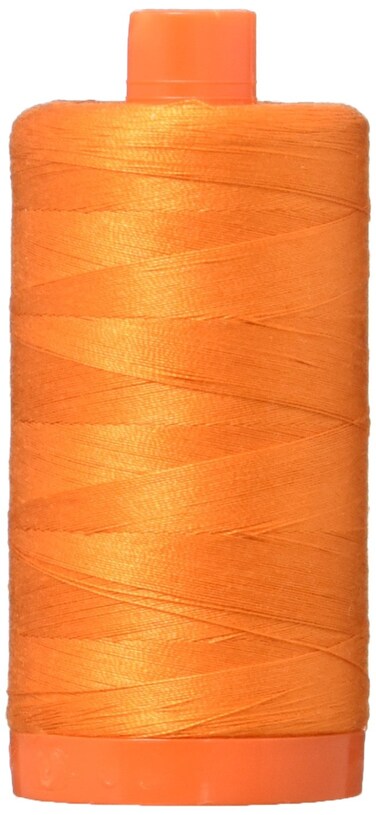 Aurifil A1050-2150 Solid 50WT 1422YDS Pumpkin Mako Cotton Thread