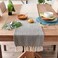 Dii Woven Basic Tabletop Collection, Chevron Table Runner, 15X72, Black