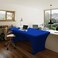 Abccanopy 6 Ft Open Back Spandex Table Cover, Fitted Tablecloth, Royal Blue