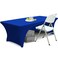 Abccanopy 6 Ft Open Back Spandex Table Cover, Fitted Tablecloth, Royal Blue