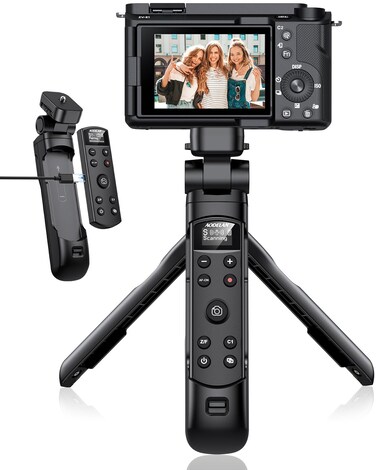 Aodelan For Sony Tripod with Rechargeable Remote Control with OLED Screen
