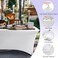 Abccanopy 2-Pack 6FT Spandex Table Covers, Stretch Tablecloth