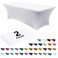 Abccanopy 2-Pack 6FT Spandex Table Covers, Stretch Tablecloth