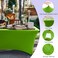 Abccanopy 6FT Spandex Table Cover, Stretch Fitted Tablecloth, Light Green