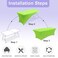 Abccanopy 6FT Spandex Table Cover, Stretch Fitted Tablecloth, Light Green