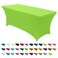 Abccanopy 6FT Spandex Table Cover, Stretch Fitted Tablecloth, Light Green