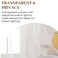 Dreaming Casa Rod Pocket Solid Sheer Curtains, White, 42" W X 96" L