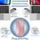 Kovess Bluetooth Wireless Mouse for Macbook Mac Air Pro Laptop PC Pad with Jiggler
