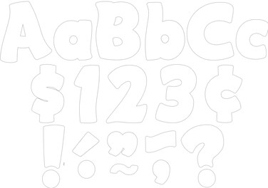 Teacher Created Resources White Fantastic 4" Letters Combo Pack (TCR5819)