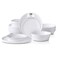 Home VSS Homevss, Bone China Cone Shape, Elegance White 20PC Dinnerware Set