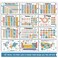 Simply magic 26 Set of 50 Boho Educational Posters for Kids Laminated Posters 17X11