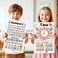 Simply magic 26 Set of 50 Boho Educational Posters for Kids Laminated Posters 17X11