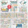 Simply magic 26 Set of 50 Boho Educational Posters for Kids Laminated Posters 17X11